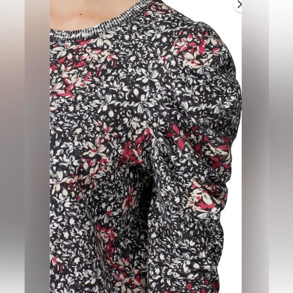 Rebecca Minkoff Black and Pink printed Long Sleeve distressed weatshirt Dress S - Picture 2 of 9